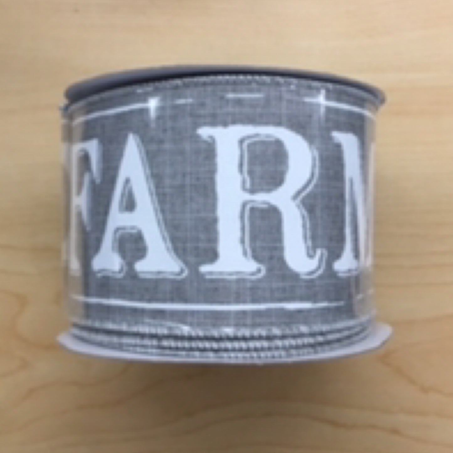 TR7534010  2.5" x 10yd Farmhouse On Royal Gray/White