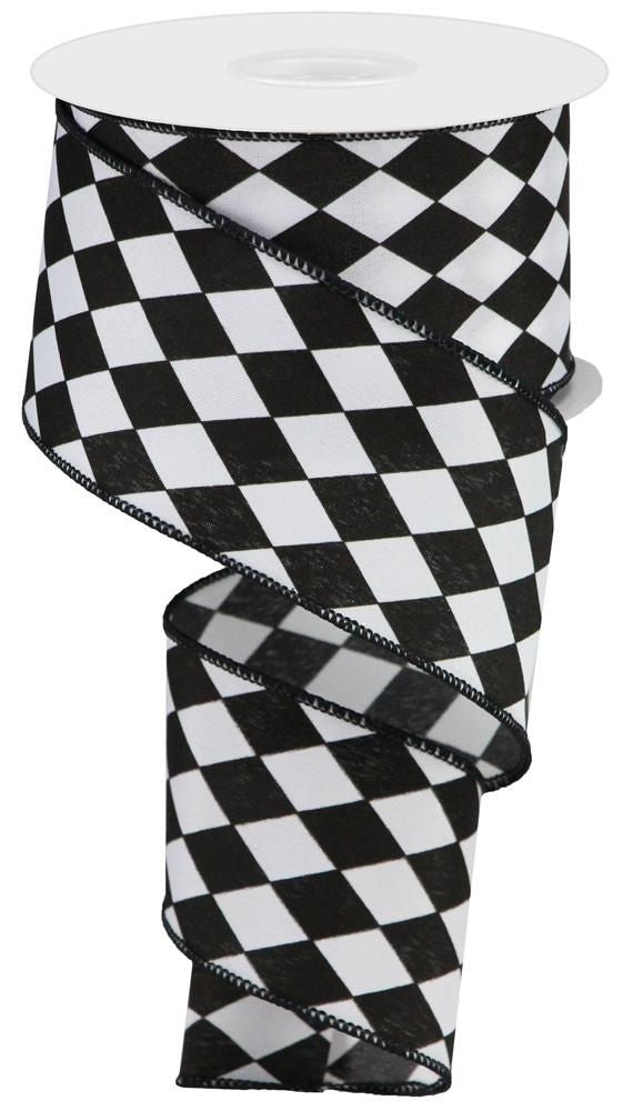 RGA5902CF   2.5" x 50yd Harlequin    Black/White