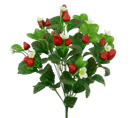 35099RD   17"   Strawberry Bush X12     Red/Green
