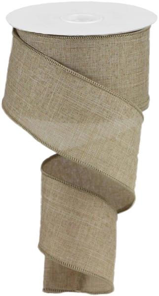RG1279R2  2.5" x 10yd Royal Burlap Light Beige