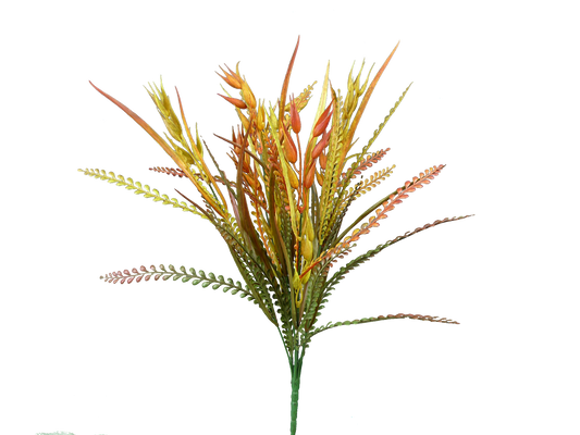 56413FA   20"H   Plastic Grass BushX5     Green