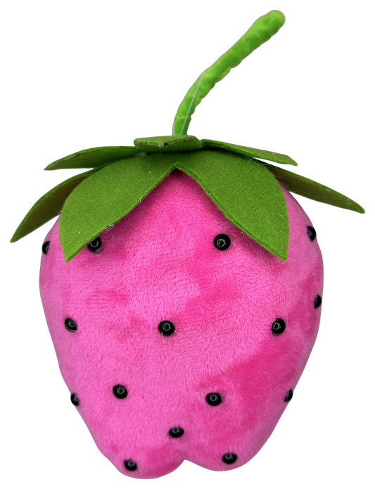 63912PK    H8"XW5"   Decor Strawberry   Pink/Green/Black