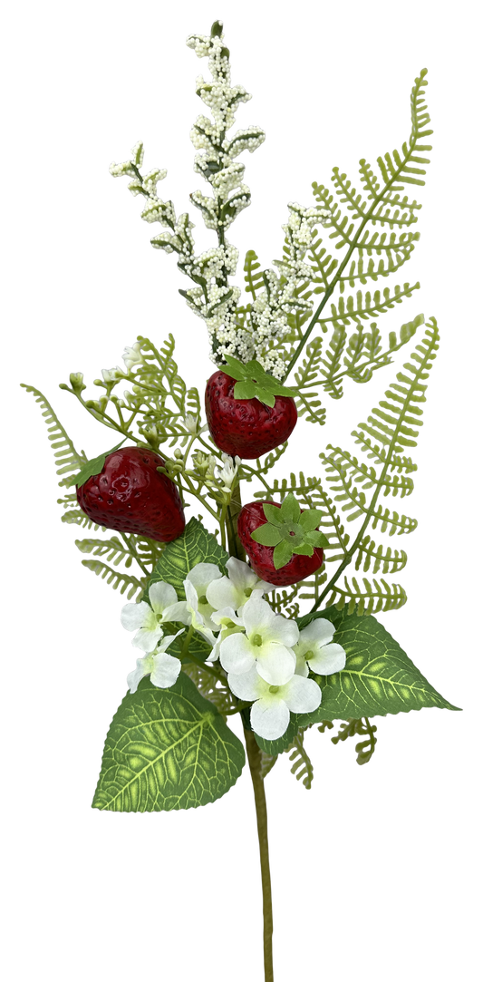 64005RD   18"   Strawberry  Hydrd Pick   Red/Gree/White