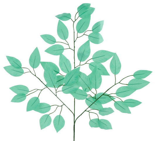 FG633741  23"L Ficus Spray, Mint Green