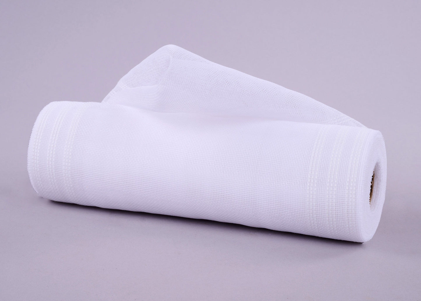 RY500727    10.25" x 10yd Fine Weave Border Stripe    White
