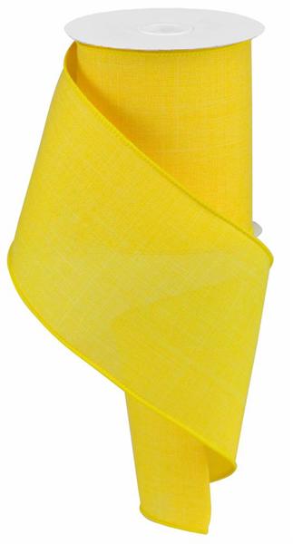 RG12808N  4" x 10yd Royal Burlap Sun Yellow
