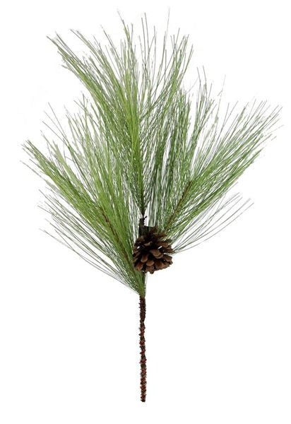 XX9953  22"L Pine/Pinecone Spray Pvc/Pinecone