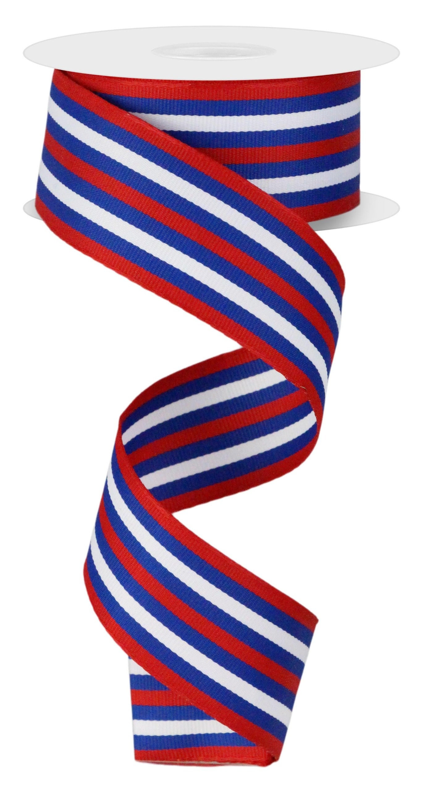 RN5875    1.5" x 10yd Vertical Stripe   Red/White/Blue