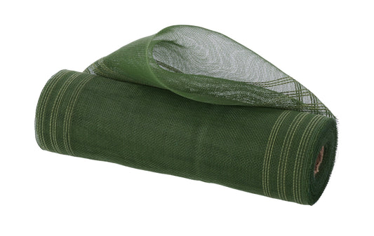RY500749  10.25" x 10yd Fine Weave Border Stripe Moss Green