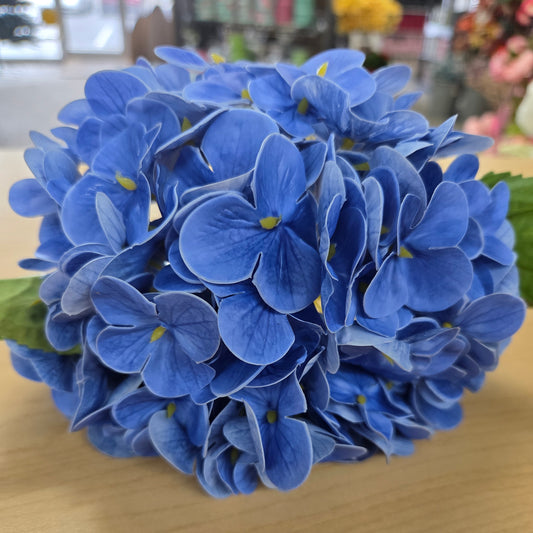 2255154DB   17" Hydrangea Spray    Dark Blue