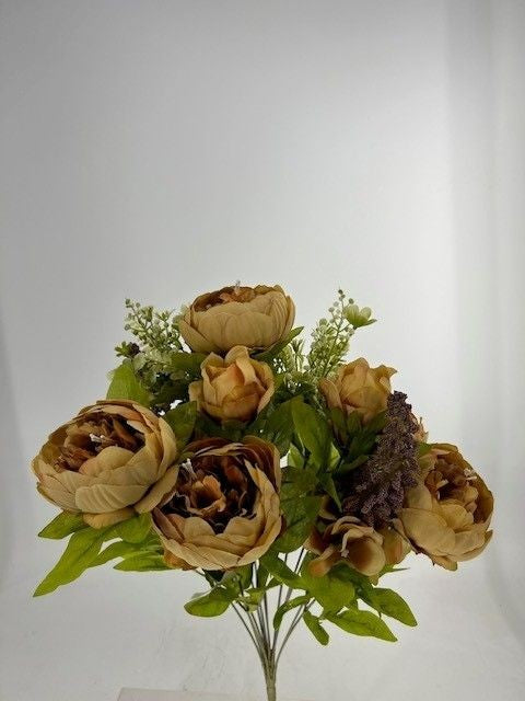 CS22400-CB      Passionate Peony Bush - Coffee Brown