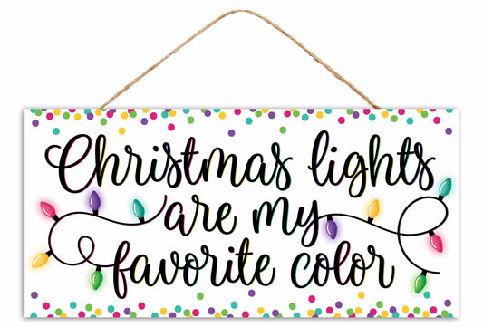 AP7394  12.5"L x 6"H Lights Favorite Color Sign  Multi