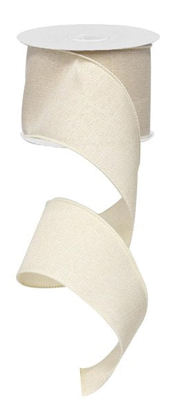 RG1279C2 2.5"X10yd Royal Burlap Cream