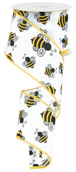 RG1633   2.5" x 10yd Bumble Bee    White/Yellow/Black