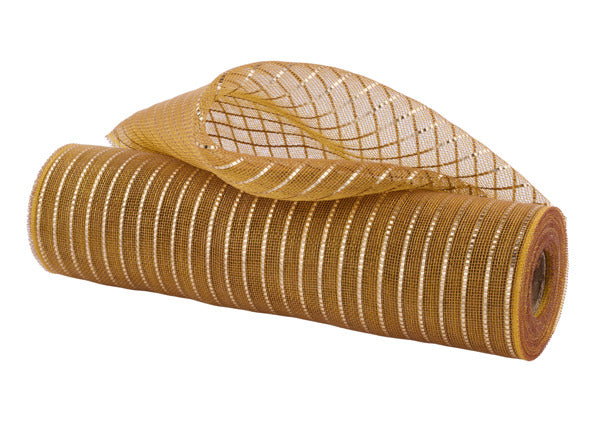 RY501608  10.25" x 10yd Fine Weave Matte Wide Foil Gold