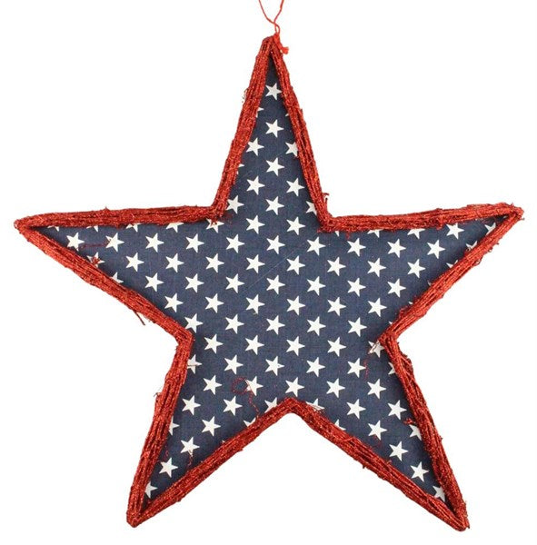 KG3028  21.5" Vine Small Stars Star Navy Blue/White/Red
