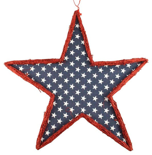 KG3028  21.5" Vine Small Stars Star Navy Blue/White/Red