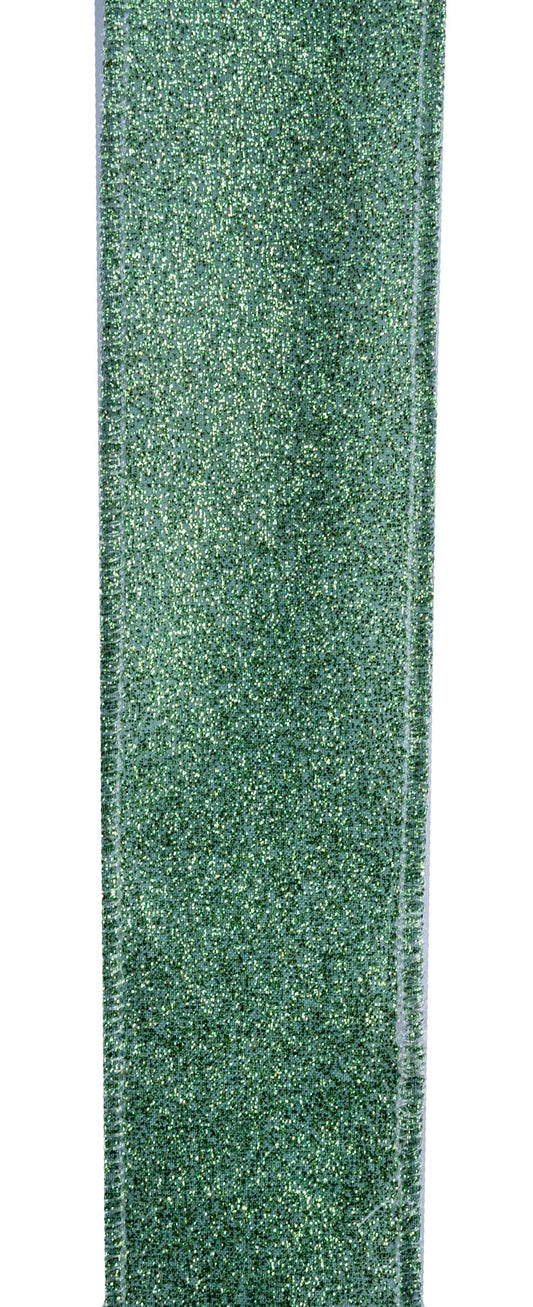 RGC1596H2   1.5" x 10yd Shimmer Glitter   Sage Green
