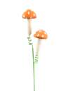 63249OR    22"   Polkadot Mushroom Spray X2  Orange