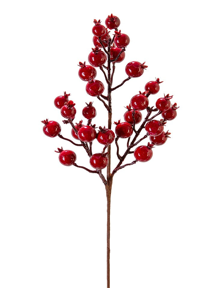 2827229RD    19'' BERRY SPRAY   Red