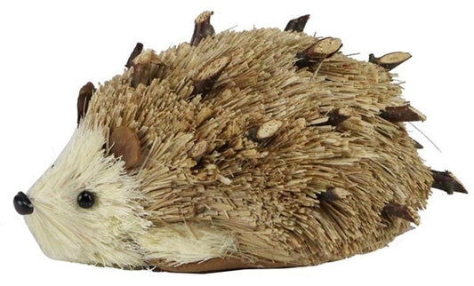 TT8188   6.5"L x 4"W Linen/Grass/Birch Hedgehog  Tan/Lt Brown/Natural