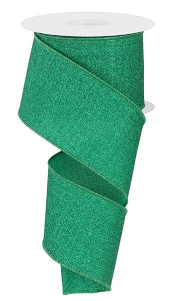RGE1381T4  2.5" x 10yd Fine Glitter On Royal Jadeite