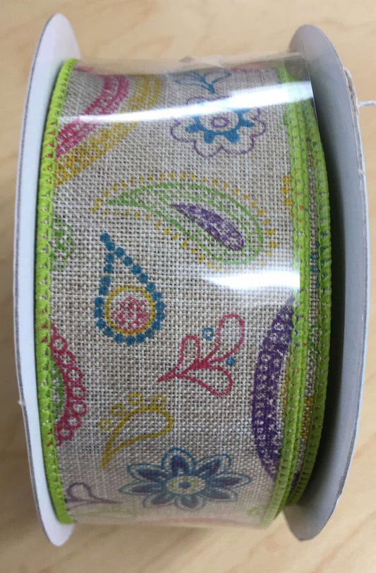 RG1869RR  Paisley Royal 1.5" x 10 yds