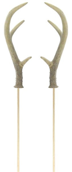 MZ2110   8.5"L Antler On 15" Bamboo Stick    Natural    1PC