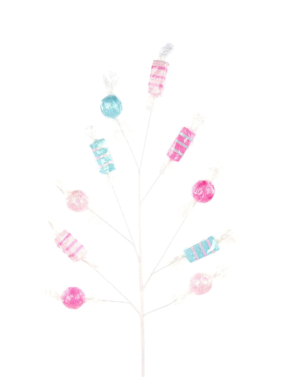 MN0390N7      29"L Cello Wrapped Candy Spray    Pink/Lt Pink/Blue