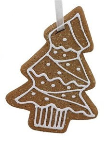 XY9046   8"L Jumbo Gingerbread Ornament Tree