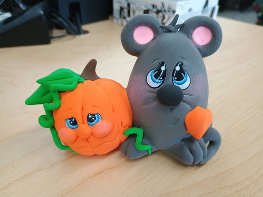 Pumpkin & Mouse Clay  Class