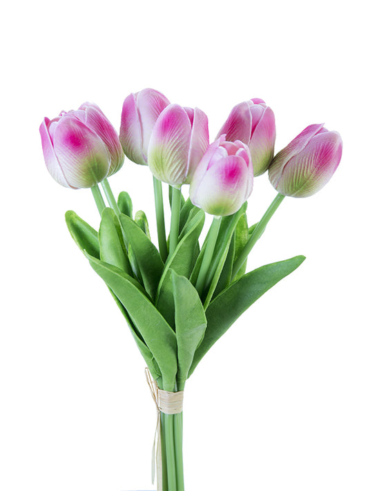 2260017PG      12"Tulip Stem    Pink/Green