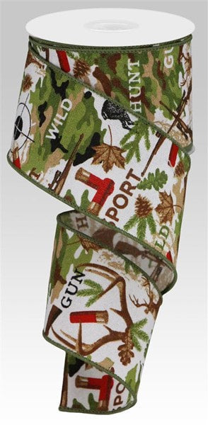 RGC116127    2.5" x 10yd Fuzzy Hunting     White/Tan/Moss/Brown