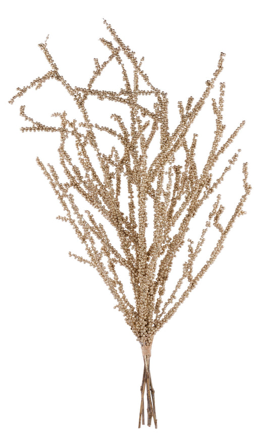 FB199849    35"L Styro Ball/Bamboo Twig Bundle   Champagne