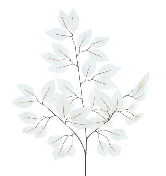 FG633727  23"L Ficus Spray,    White