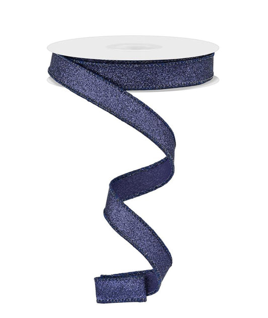 RGF108919    5/8" x 10yd Shimmer Glitter    Navy Blue
