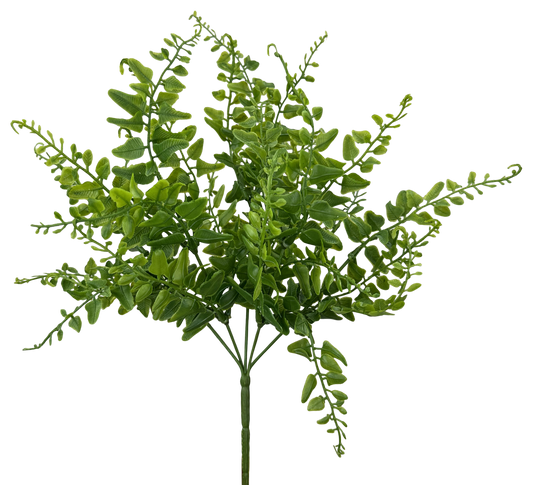 13672GN    14"H    Plastic Ivy Bush   Green