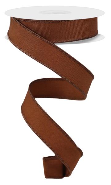 RGE720204  7/8" x 10yd Diagonal Weave Brown