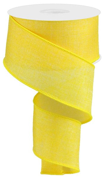 RG0188129 2.5"X10yd Yellow Shiny Royal Burlap