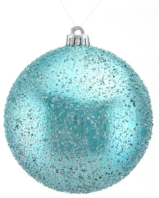 XY8821EK   120Mm Ice Ball Ornament   Turquoise