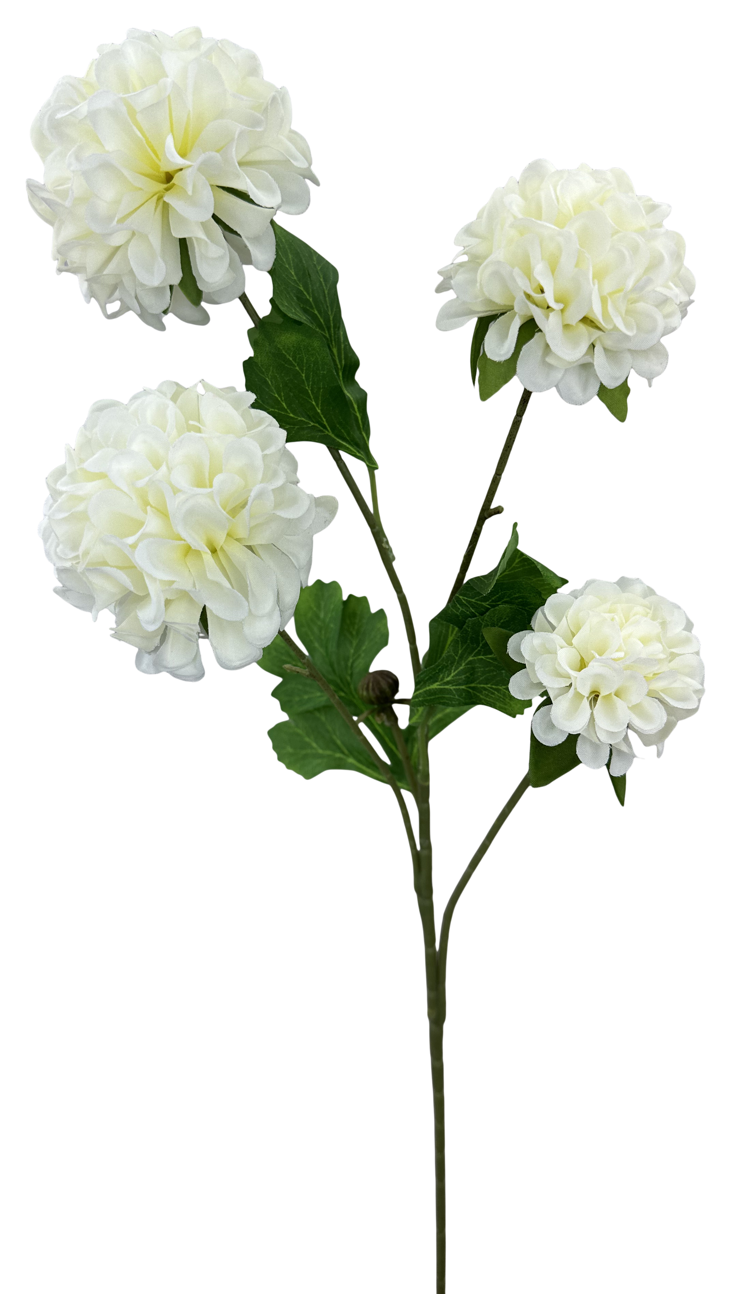 64035CM  27"  Zinnia SprayX4    Cream
