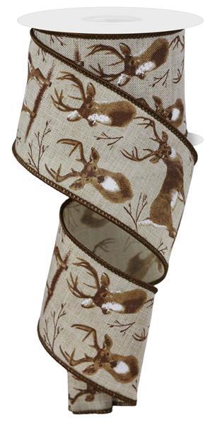 RGE174818    2.5" x 10yd Deer     Natural/White/Brown/Tan