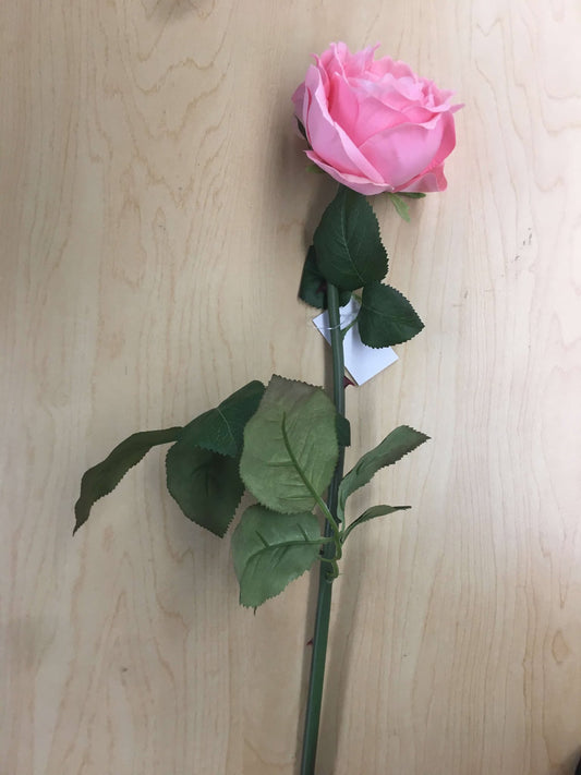 FS350445  26 " L Cabbage Rose Stem Pink/Peach