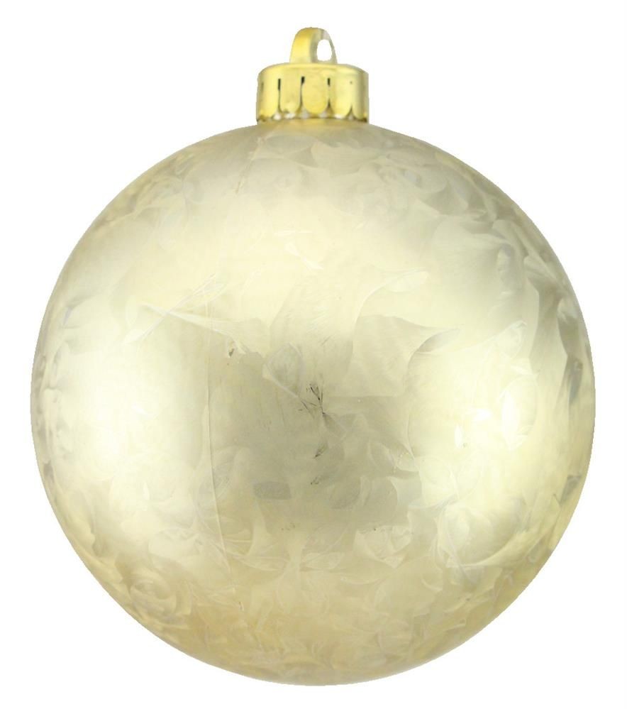 XH1020GE   150Mm Feather Smooth Ball Orn    Champagne
