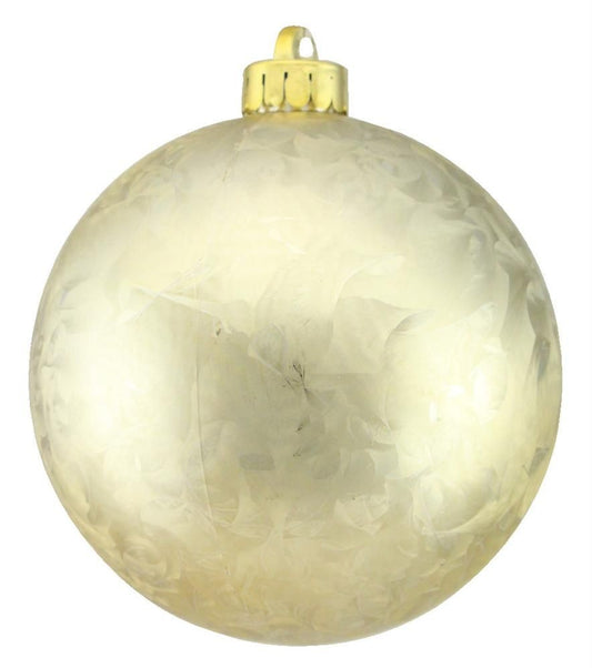 XH1020GE   150Mm Feather Smooth Ball Orn    Champagne