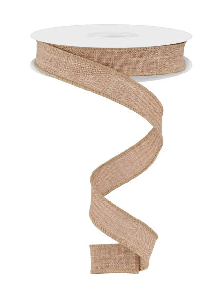 RGE1778R2  5/8" x 10yd Royal Burlap Light Beige