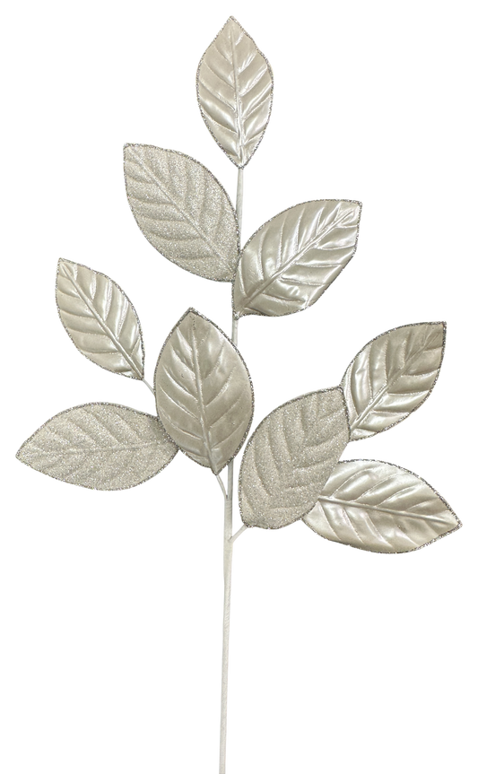 86949IV   28"H   Magnolia Lvs Spray