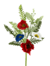 74204SP16    16"    Poppy Fern Pick   Red/White/Blue