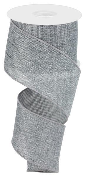 RG12125X    2.5" x 10yd Cross Royal Burlap    Light Grey
