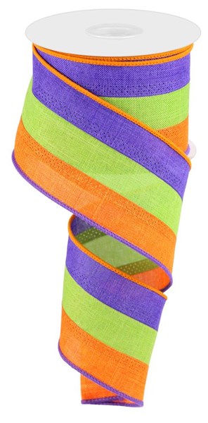 RG16049K    2.5" x 10yd 3 Color 3-In-1 Royal Burlap